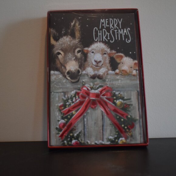 HaynesBesco Other - Farm Themed Christmas Greeting Card 10 Pack 5.4 x 8.25